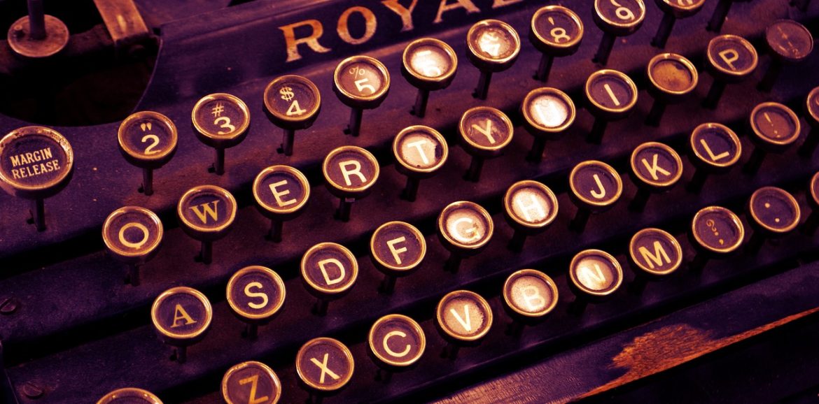 typewriter, vintage, write