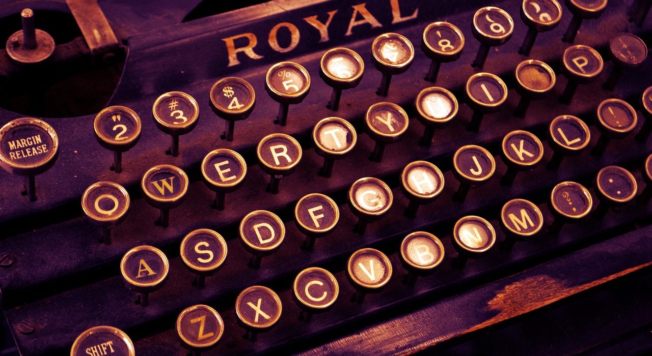 typewriter, vintage, write