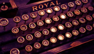 typewriter, vintage, write